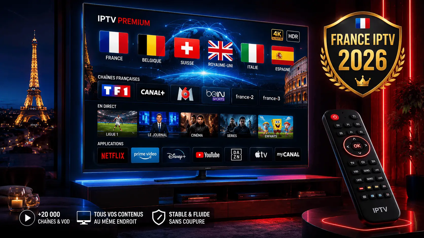 France IPTV 2026 — Le Premier Service IPTV French avec Euro IPTV